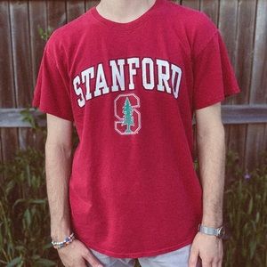 (SOLD) Comfy Red Stanford University Tee 🦑